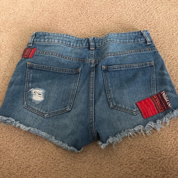 Bullhead denim patchwork mom short - Picture 2 of 2
